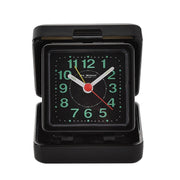 Widdop & Co Hometime Quartz Travel Alarm Clock Black