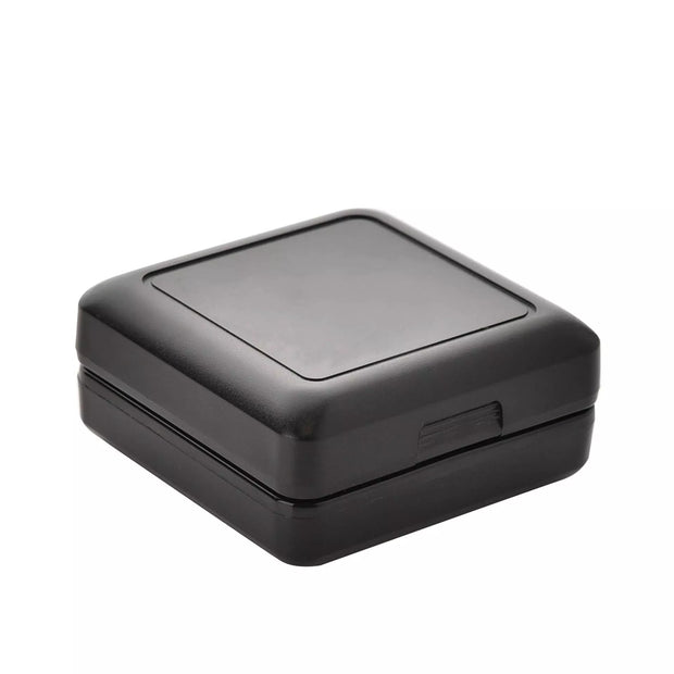 Wm Widdop Quartz Travel Alarm Clock - Black Foldable Case