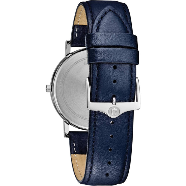 Bulova Men's Classic Blue Strap American Clipper Watch 96B295