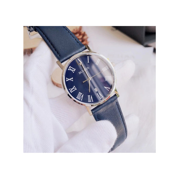 Bulova Men's Classic Blue Strap American Clipper Watch 96B295