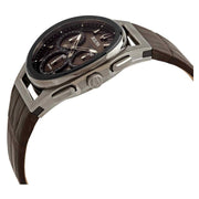 Bulova Curv Chronograph Mens Leather Strap Watch 98A231