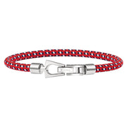 Bulova Men's Blue Strap Chrono Watch Red Bracelet Gift Set 98K111