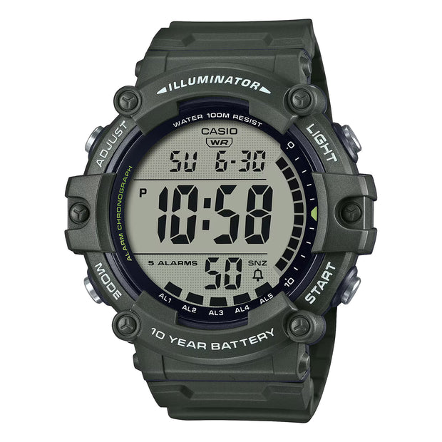 Casio Illuminator Mens Digital Green Watch AE-1500WHX-3AVDF