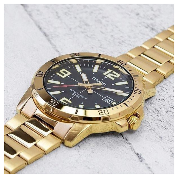 Casio Mens Gold Stainless Steel 43mm Sports Watch MTP-VD01G-1BV