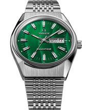 Timex Q Timex Reissue Falcon Eye 38mm Green Dial Stainless Steel Watch TW2U95400