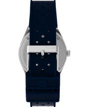 Timex Q Timex 38mm Blue Rubber Strap Watch TW2V32100