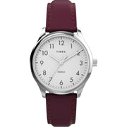 Timex Easy Reader Ladies Leather Strap 32mm Watch TW2V36100