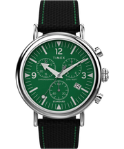 Timex Standard Chronograph Green Dial 41mm Fabric Strap Watch TW2V43900