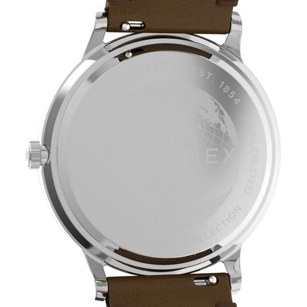 Timex Waterbury Classic 40mm Day-Date Leather Strap Watch TW2W14900