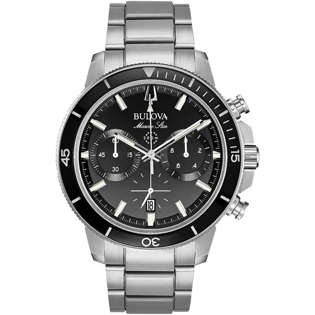 Bulova Marine Star Mens Diver Chronograph Watch 96B272