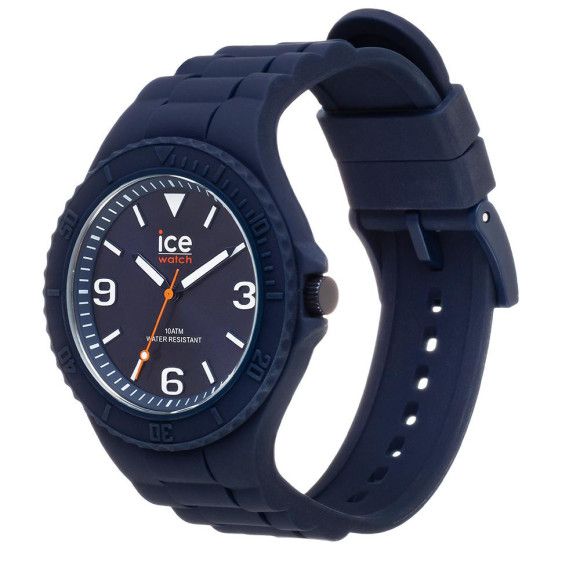 Ice Watch Ice Generation Mens 44mm Blue Silicone Strap Watch 019875