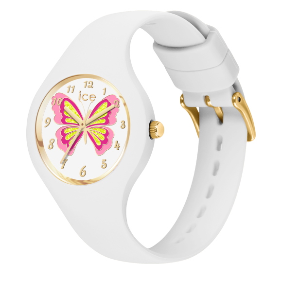 Ice Watch Girls White Butterfly Lily Extra Small 28mm Watch 021951