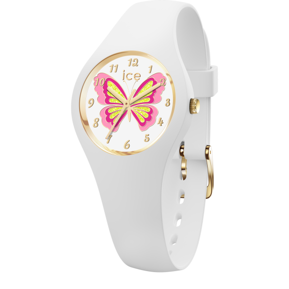 Ice Watch Girls White Butterfly Lily Extra Small 28mm Watch 021951