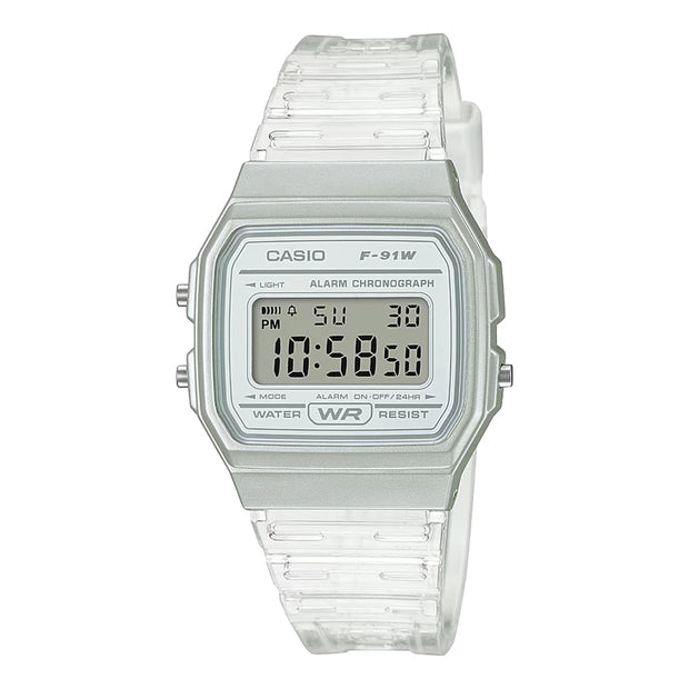 Casio F-91W Vintage Mens Unisex Digital Classic White Watch F-91WS-7HDF