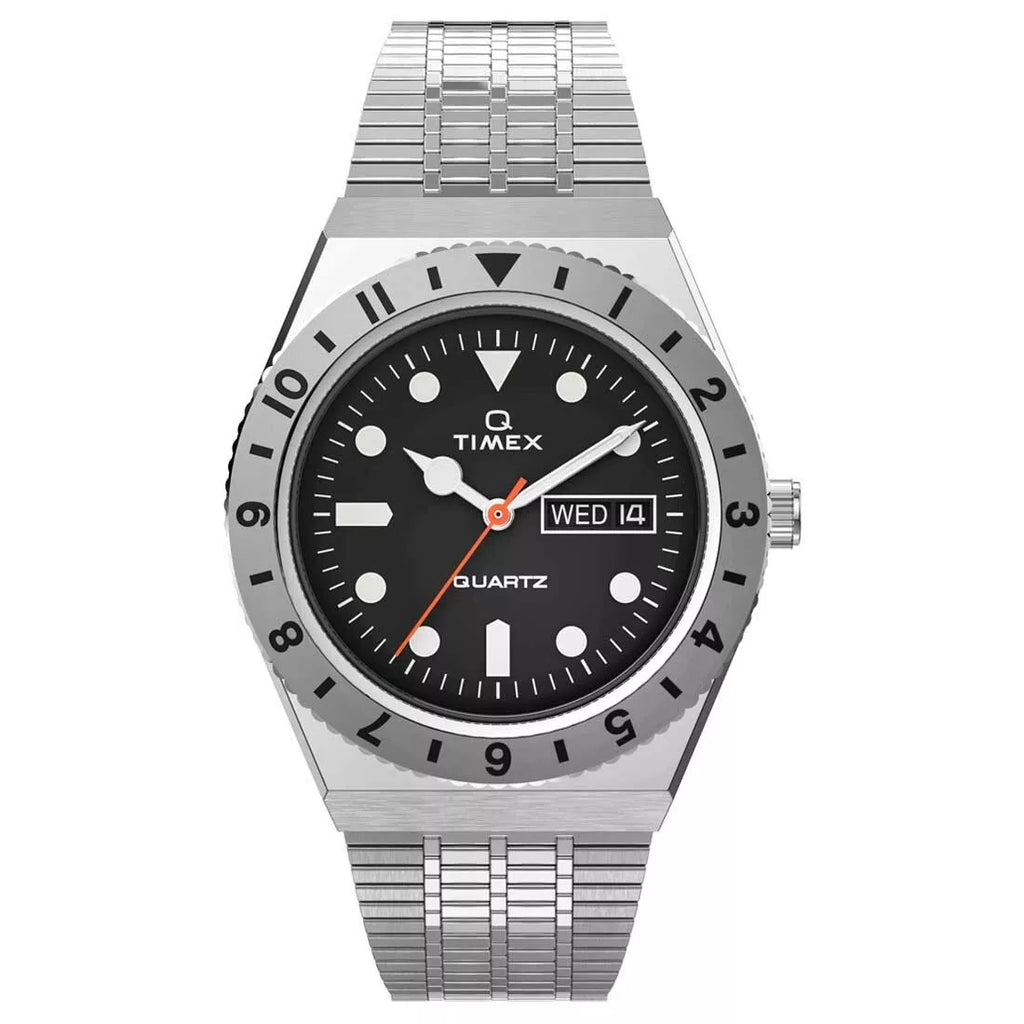 Timex Q Timex Reissue Silver Stainless Steel Quartz Watch TW2V00100 NewHall Watches