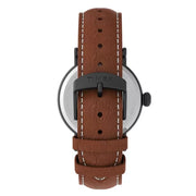 Timex Indiglo Standard Mens Brown Leather Strap Watch TW2U58600