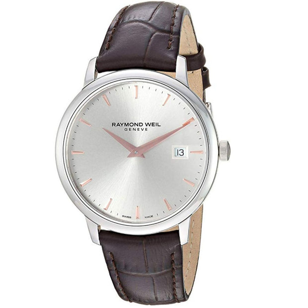 Raymond Weil Toccata Men's 39mm Quartz Watch Leather Strap 5488-SL5-65001